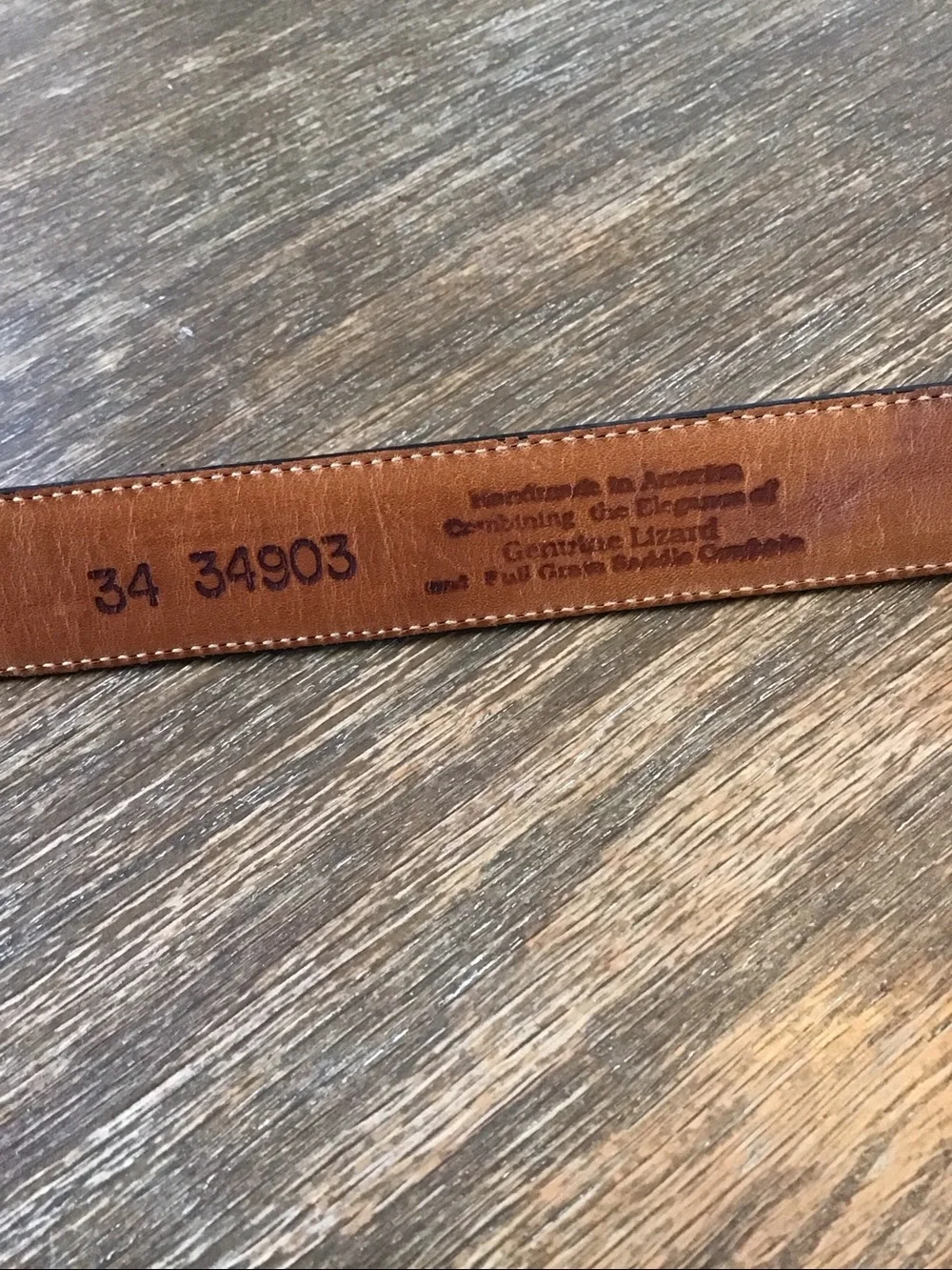 Brighton Women's 34903 Black Lizard & Full Grain Saddle Cowhide Leather Belt